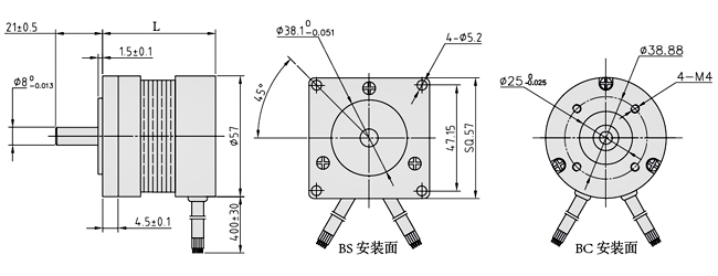 57mm工業(yè)級直流無刷電機
